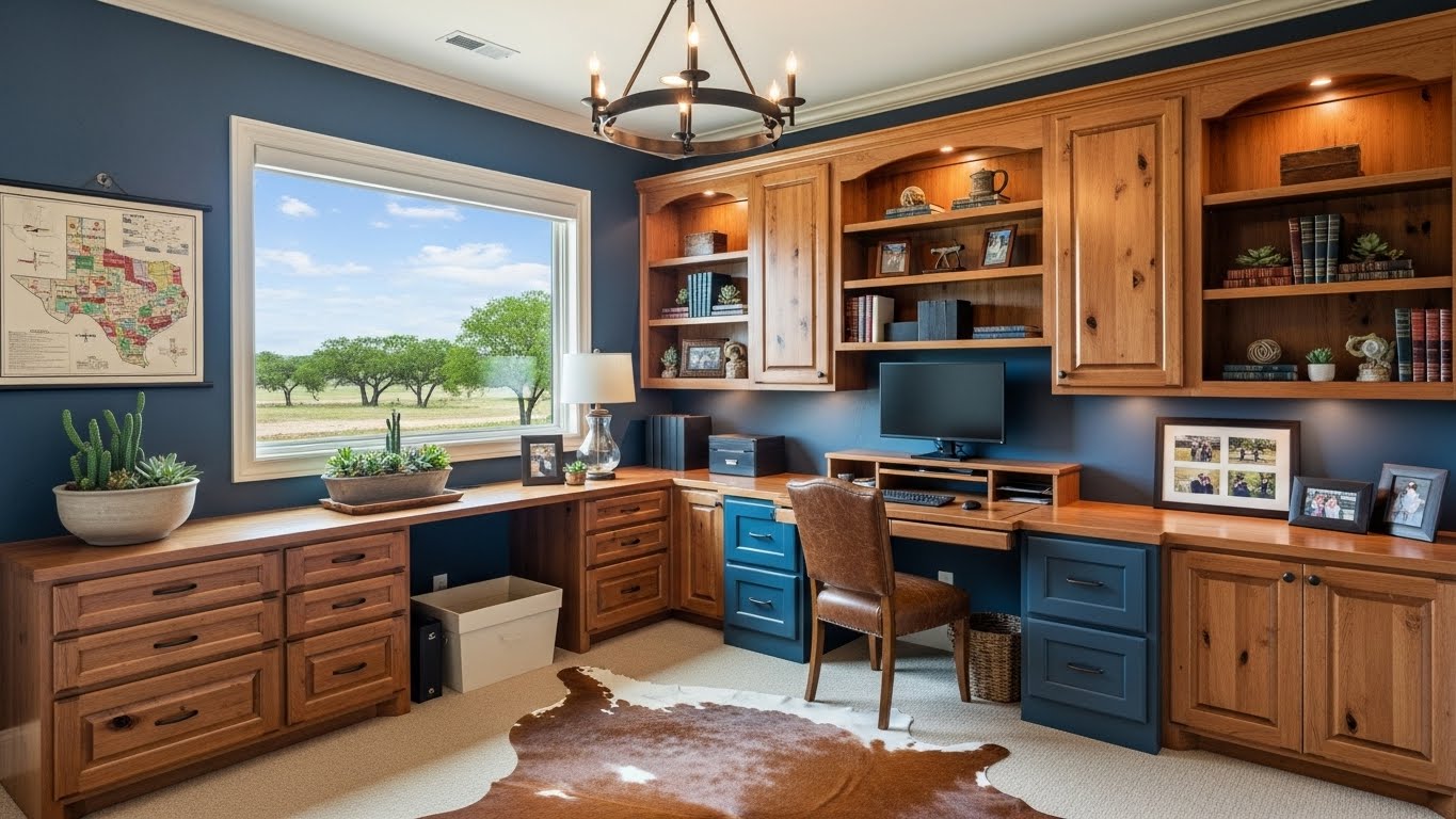 Design Your Personalized Home Office with Custom Built-ins in TX