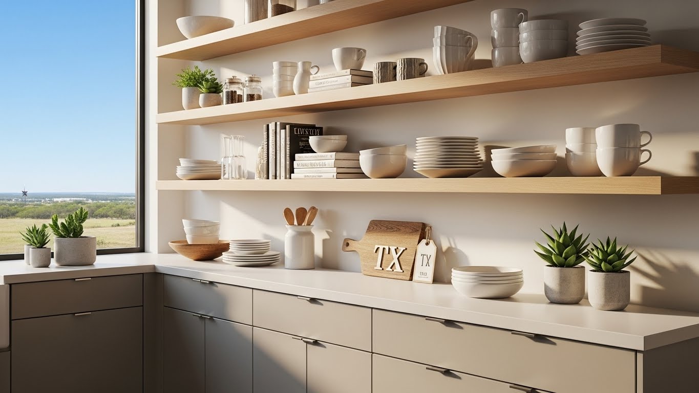 Open Shelving vs Closed Cabinets: The Ultimate TX Guide to Smart Storage Solutions