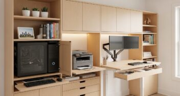 custom office storage ideas for Houston remote workers
