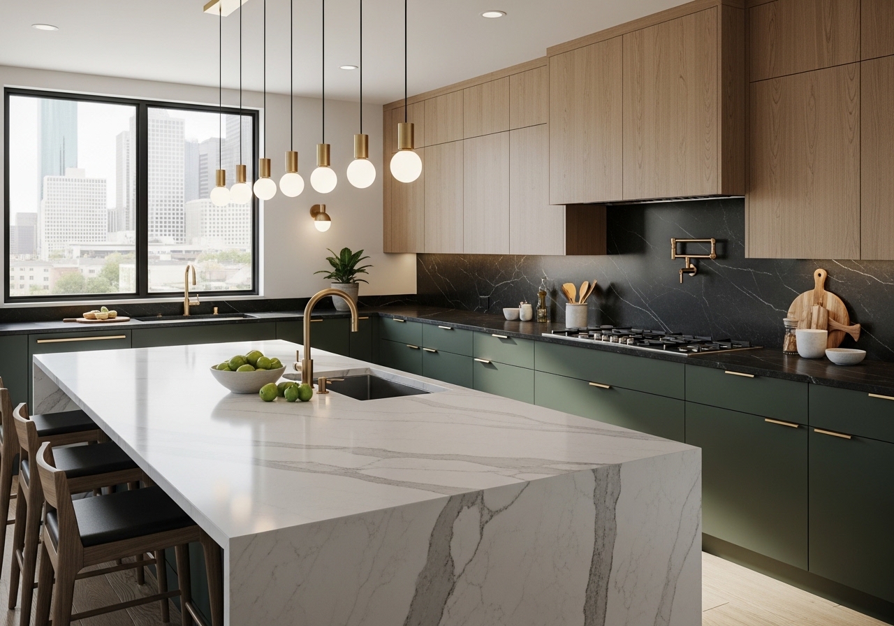 Best Countertop Color Trends for Houston TX Kitchens in 2026