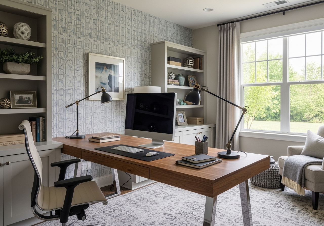 How to Turn a Flex Room into a Custom Home Office in Montgomery County TX